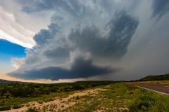 17 maggio 2019 tornado warned severe thunderstorm supercell near Fort Stockton Texas Tornado Tour StormWind
