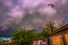 April 11 2020 severe thunderstorm wall cloud in Frederick Oklahoma Tornado Tour StormWind