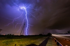 Lightning severe thunderstorm 26 luglio 2019 Chivasso near Turin Italy Storm Chaser Storm Wind