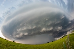 May 4 2020 tornado warned supercell near Rosedale Byars Oklahoma - Tornado Tour StormWind